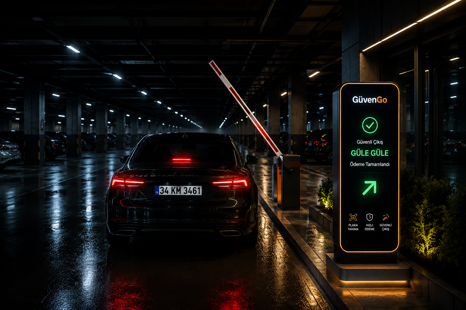 GüvenGo ana sayfa akıllı otopark görseli